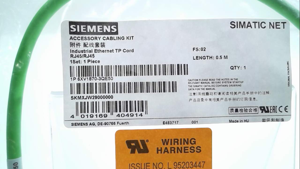 Siemens – Transparent Cable 4 x 2 preconectorizado 2 RJ45 0.5 m