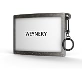 WEYNERY Ski Pass Holder for Goggle Straps with Clip for Zippers and Gear | Curved holder for goggle straps with a side loop and metal clip for zippers, backpacks or gear; open frame for easy scanning