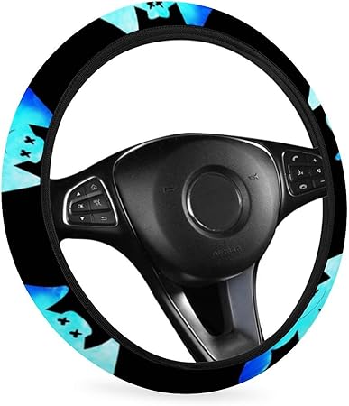 Amazon Marshmello ハンドルカバー 車用 ステアリングカバー 触感よく 滑り止め 汚れ防止 軽自動車 普通車 ステアリングホイール カバー 38cm 多車種適応 四季汎用 ハンドルカバー 車 バイク