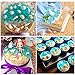 SJ Silicone Fondant Cake Molds, Cupcake DIY Chocolate Decoration Molds - Mermaid Tail Molds(Large+Small) + Mermaid Mold + Seashell Molds + Starfish, Sea Master Molds Clay Molds, Pack of 5