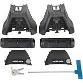 Rhino-Rack Legs Pair for 2500 Roof Racks Fits Vortex Bar for a 3rd Row Cross Bar, Glass Reinforced Nylon, Black (RLKVAH)