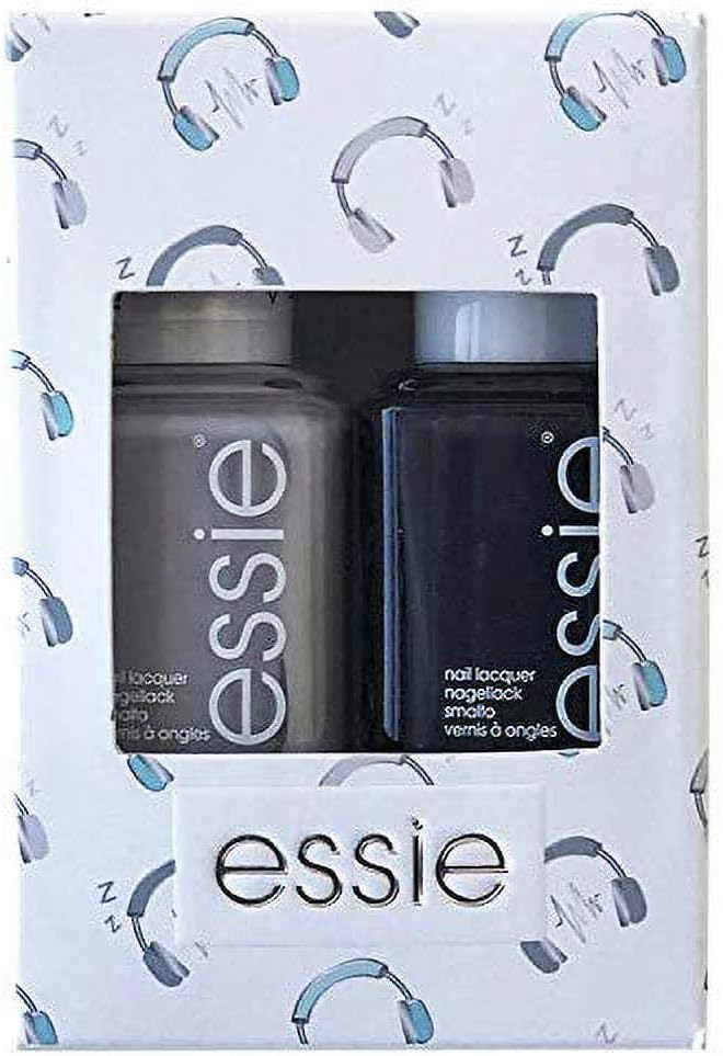 essie Press Pause Greys Nail Polish Duo Kit, 686 on mute/683 press pause, 2 x 13.5 ml