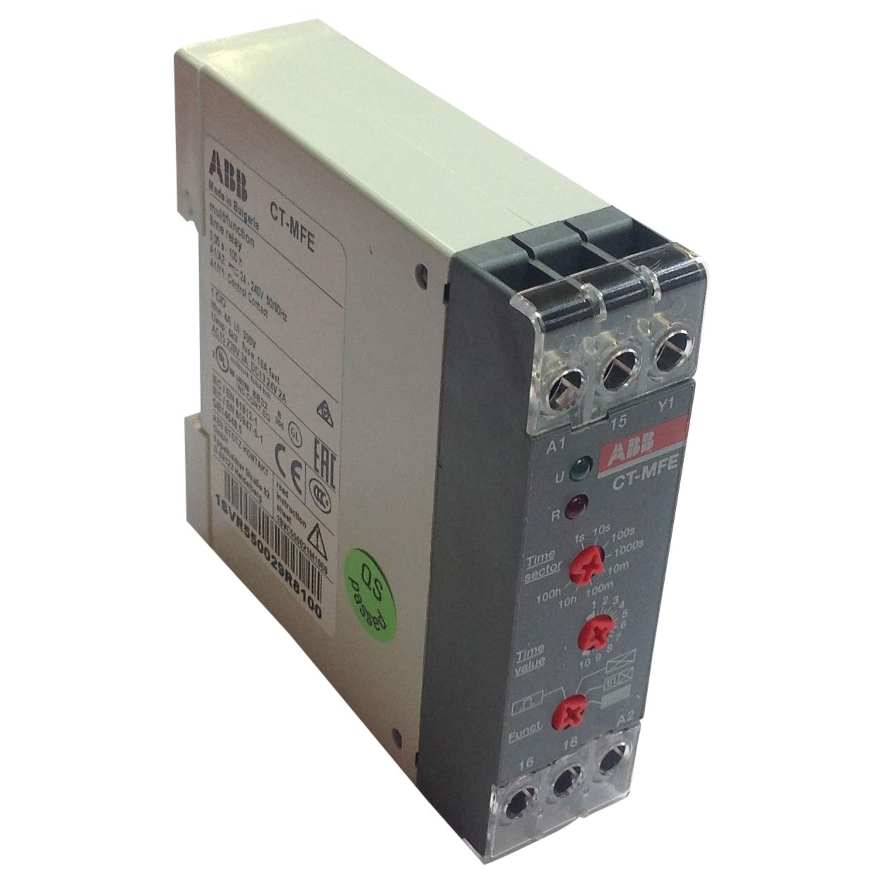 Photo 1 of 1SVR550029R8100 | CT-MFE | ABB TIME Relay, 4A, 24-240VAC/DC, 0.05S-100H, Multifunction, 1CO, Screw TERMINALS