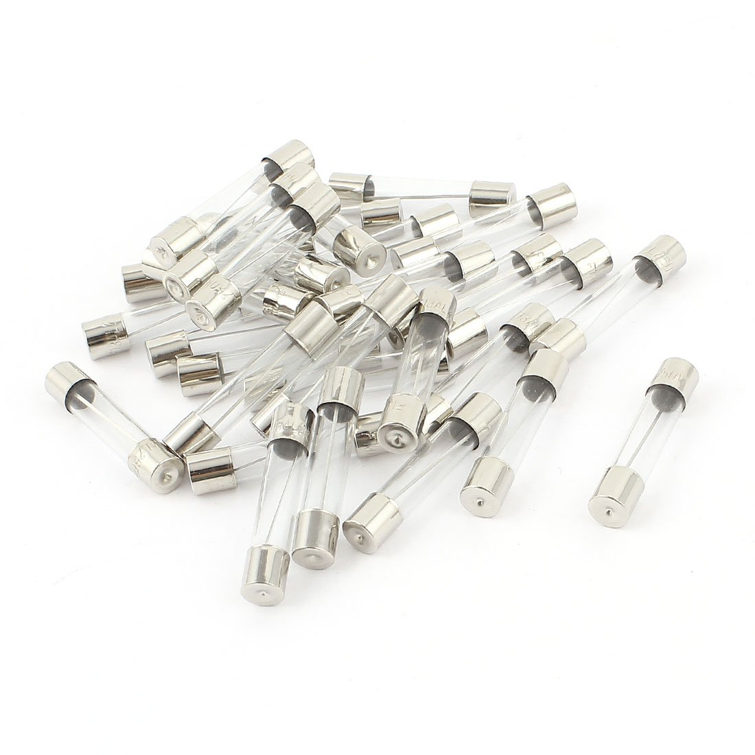 sourcingmap 30pcs 6x30mm Quick Blow Low Breaking Capacity Glass Tube Fuse 13A 250V