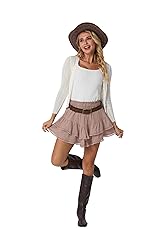 Lepunuo Womens Shorts High Waisted Skorts Flowy