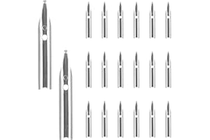SHINEOFI Multifunctional Pen Tips 20Pcs Smooth Writing Calligraphy Nibs for Fountain Pen Replacement Compact Size 0.7 Inch Cylinder for Art and Office Use