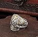REVOLIA Stainless Steel Rings for Men Skull Punk Rings Cross Vintage Size 8