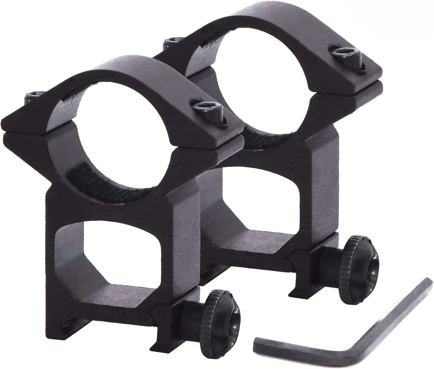 EAmber Scope Ring Mounts,1" High Profile Scope Rings for 20mm Picatinny/Weaver Rail,2 Pcs: Sports & Outdoors