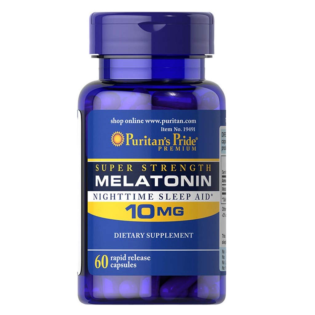 Amazon.com: Puritans Pride 2 Pack of Melatonin 10 mg Puritans Pride Melatonin 10 mg-60 Capsules: Health & Personal Care