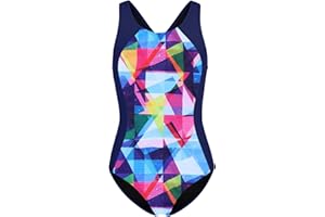 beautyin Girls One Piece Swimsuits Size 7-16 Athletic Racerback Bathing Suit