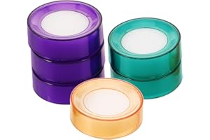 NUOBESTY 6Pcs Sponge Finger Wet Moistener Hand Fingertip Wet for Counting Cash Money Office Home Cashier Use (Random Color)