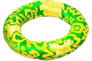 Dharma Guru Cushion Pillow for Tibetan Singing Bowl (Green, 3 Inch)