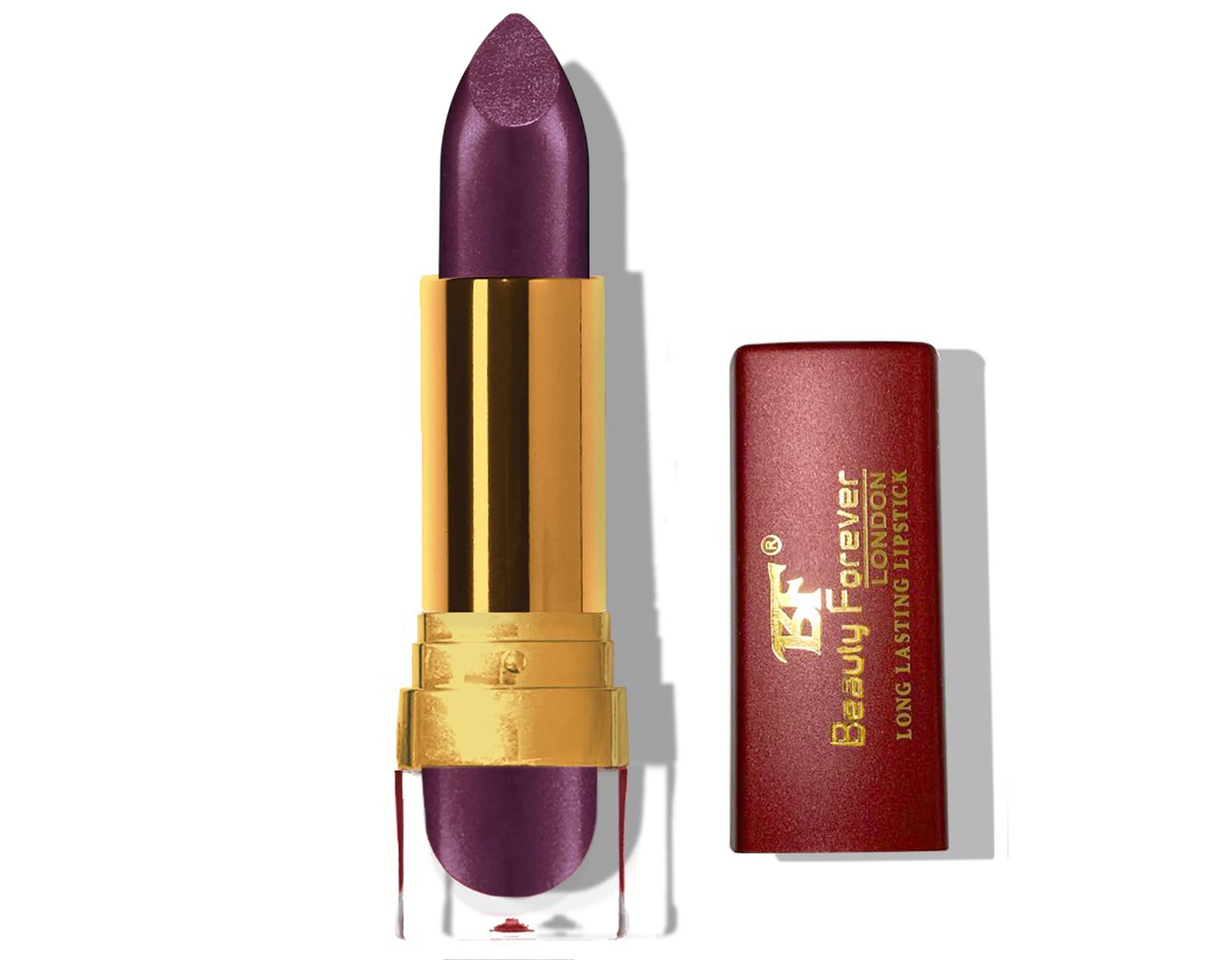 Beauty Forever Long Lasting Cream Lipstick, Glossy & Moisturising Lip Formula, Vitamin C & E Enriched, Hydrating Feature, High Impact Lip Colour, Available In 24 Shades (Amplified Purple (LL119))