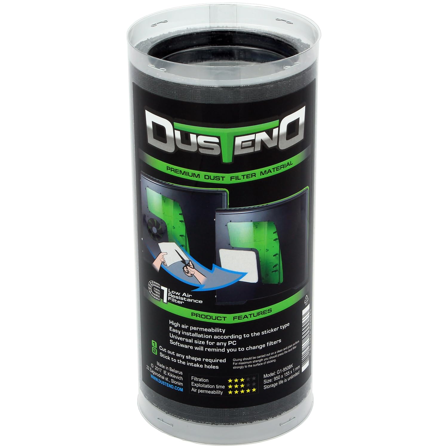 DustEND compatible G1 Staubfilter, extra widerstandsarm