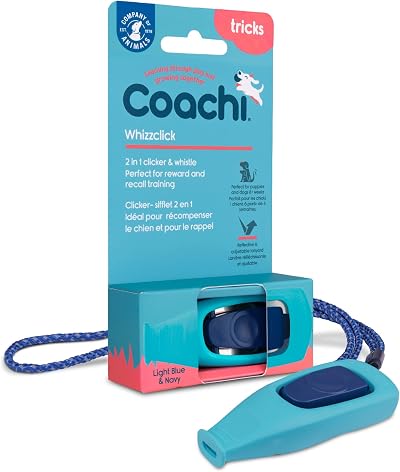 Coachi Whizzclick 2-in-1 Clicker and Whistle Training Aid with Reflective