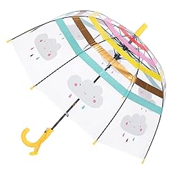RONIARE Kids Clear Umbrellas for Rain Dome Bubble