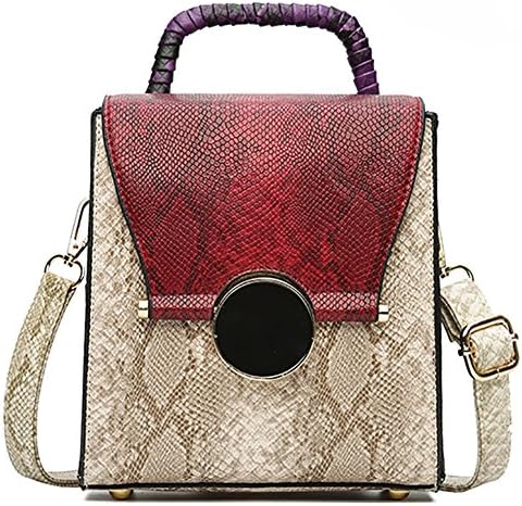 QZUnique Women's Cobra Style Vertaical Square Bag Single Shoulder Bag Crossbody Handbag