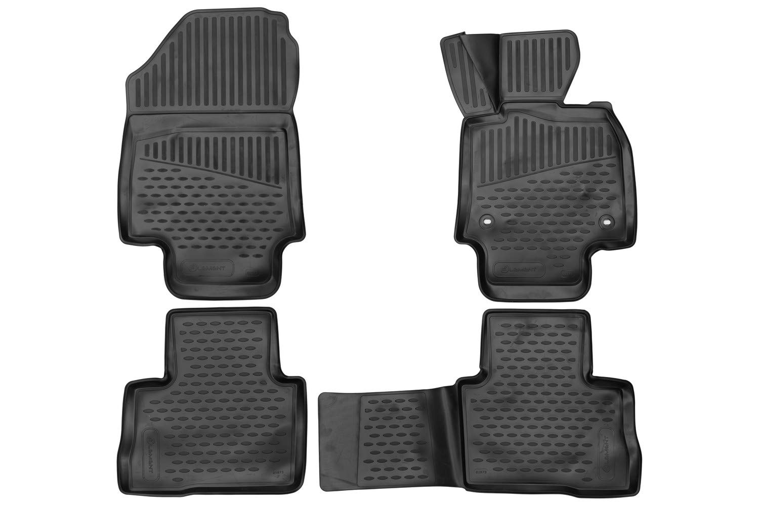 Element Tailored Custom Fit 3D Rubber Floor Mats for TOYOTA RAV4, 2018-