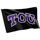 Desert Cactus Texas Christian University TCU Flag - 3 x 5 Feet Frogs Banner, Indoor/Outdoor Durable Fabric, 100% Polyester Design (Style 2)
