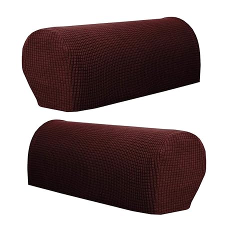 F Fityle 2pcs Armlehnenschoner Sesselschoner Sesselhusse Sesselüberwurf Polsterschutz Sesselzubehör Lehnenüberwurf für Sofa C