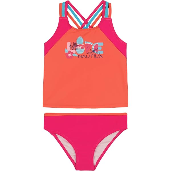 Rey Shop Children's Bikini With UV 50+ Sun Protection (US, Numeric, 10, Regular, Blue Mermaid