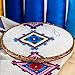 Tatuo 4 Pieces Embroidery Hoop Cross Stitch Hoops Imitated Wood Embroidery Circle for Art Craft Handy Sewing and Hanging