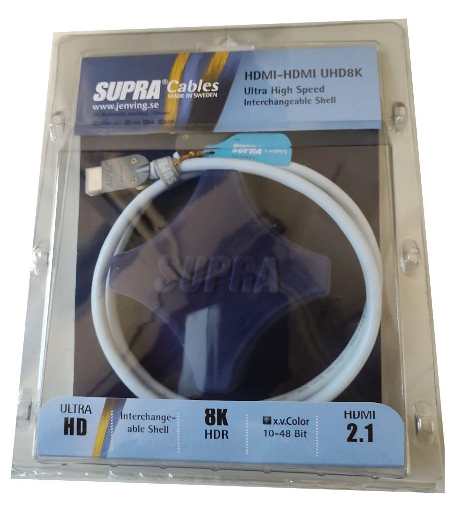 Supra HDMI Cables Ice Blue 4K with Ethernet 1.5 m