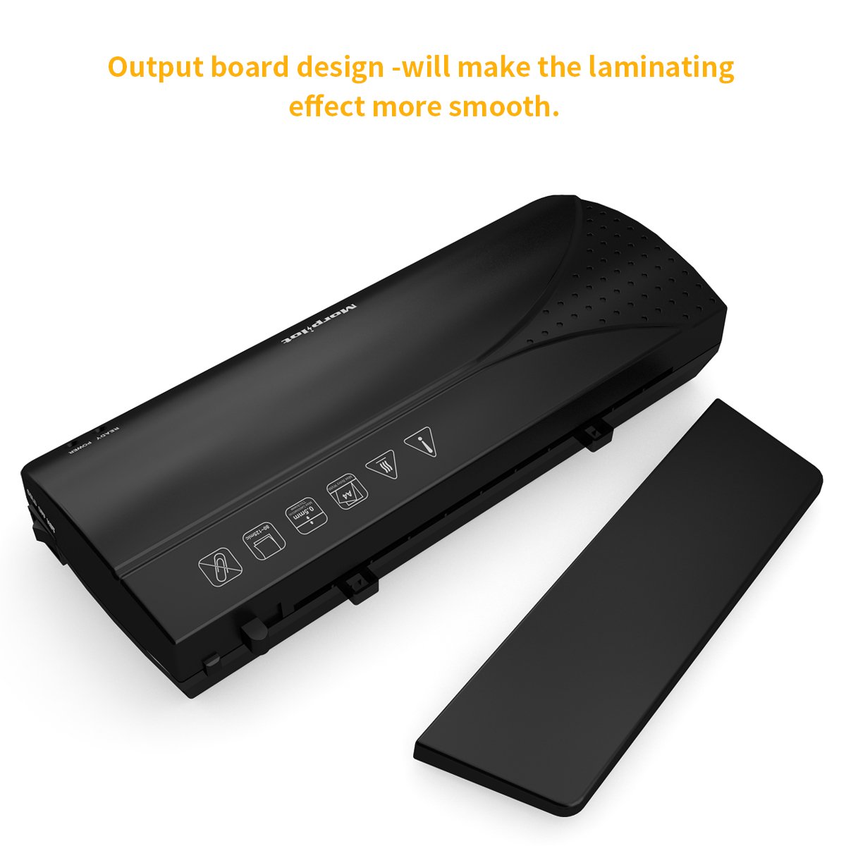 Plastifieuse A4, Chaud et Froid une Plastifieuse, 2 Rouleaux avec 250mm/min avec 20 Pochettes de Plastification, Coin Arrondi de Plastification et feuilles plastifieuse Convient pour le bureau