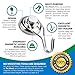 Tec.Mood - 100lb Super Strong Magnetic Hooks - Heavy Duty Rust Resistant Magnet Swivel Hook Hanger 2pcs - Ideal for Indoor/Outdoor Hanging in Home, Kitchen, Workshop, Garage and Offices