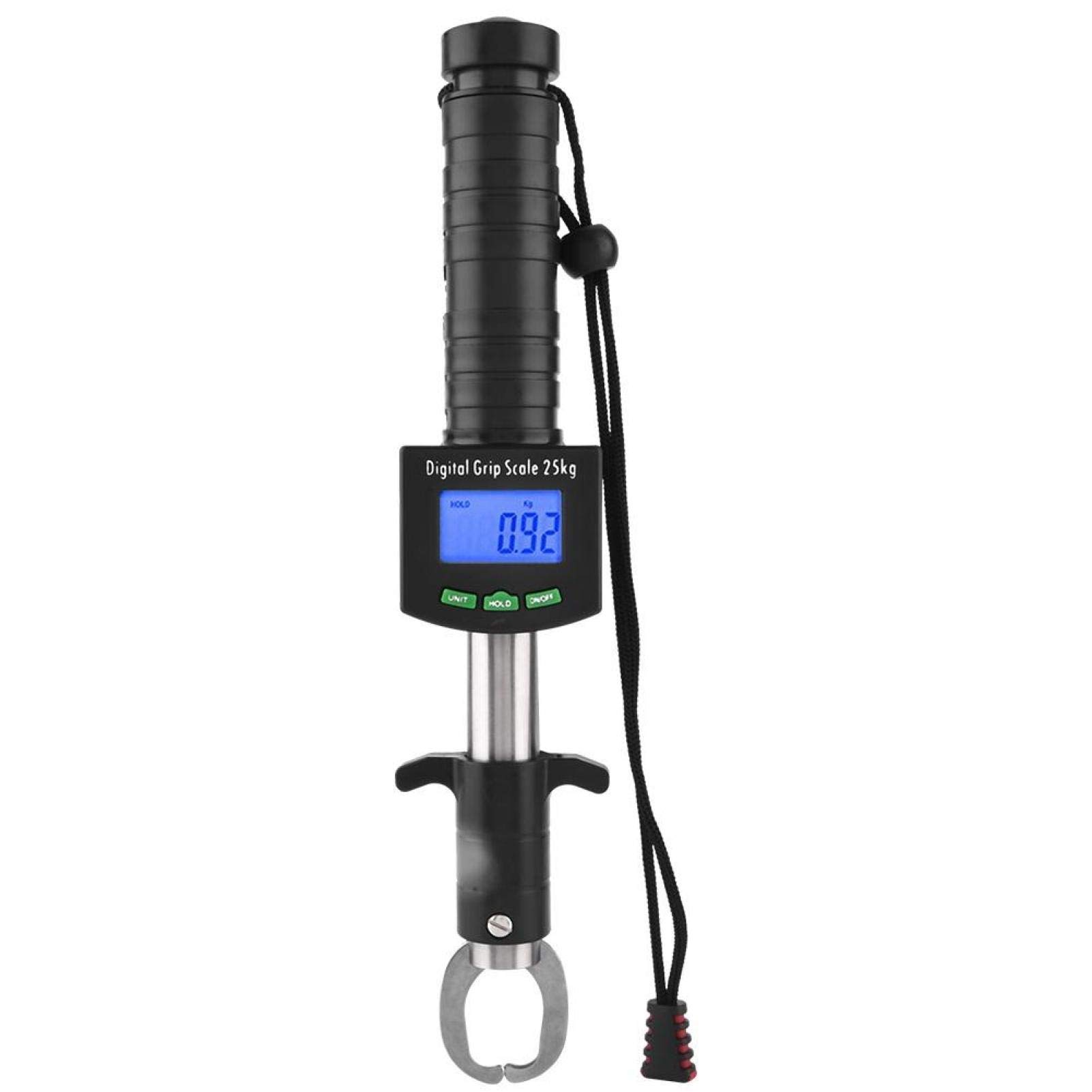 Alomejor Fish Lip Grip with LED Display Multi-function Digital Fish Grip Scale 25 Kg 55LB Electronic Control Grabber