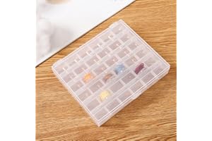 36 Slots Sewing Machine Bobbins Organizer, Clear Plastic Storage Case for Bobbin Thread, Bobbins Holder for Sewing Machine Ac