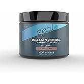 Zeal Naturals Hydrolyzed Collagen Peptides Powder, 10g Protein | Grass-Fed Collagen for Women & Men | Essential Amino Acids | Hair, Skin, Nails, Bone Health | 30 Servings, Pure Chocolate