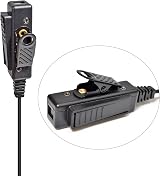 HYS Covert Acoustic Tube Security Earpiece PTT Mic for Motorola CP040 DP1400 view 4