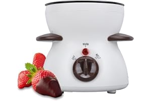 Mini Electric Chocolate Melting Pot Fondue Set with Removable Non Stick Bowl, Candy Melts Maker, Chocolate Warmer Machine for