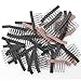 Dreamhair 25pcs Wig Combs for Wig Caps Black and Brown Color Wig Comb for Wig and Hair (Black Color)