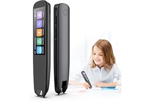 HTPOW Upgraded Scan Reader Pen, Real-Time Multifunctional Language Translation Voice Scanning Pen, Supports Online and Offline Scanning, Reading Pen for Dyslexia, Wireless Language Translator