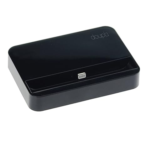 doupi Dockingstation für iPhone X, XS, XS Max, Xr, 8/8 Plus, 7/7 Plus, 6 / 6S Plus, 5 5C 5S SE, iPod mit Lightning Stecker Ha