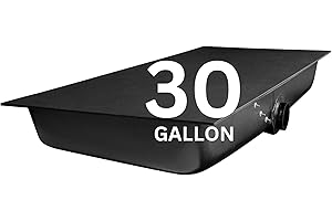 Ameri-Kart 30 Gallon RV Black Water Tank, Leak-Proof RV Water Storage Tank for Toilets in Campers, Trailers, Motorhomes, and RVs, Side Discharge, 60" x 24" x 8" (HT-140)
