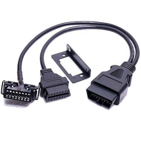 Obd2 Obdii Y Adapter Diagnostic Connector Cable Fits For All Cars