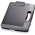 Officemate Portable Clipboard Storage plastic Case for A4 sizes, Charcoal (83301),11-3/4"w x 1-1/2"d x 14-1/2"h