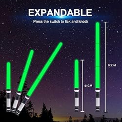 OSDUE Light Up Saber with Sound, 7 Colors