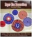 High Riding Western Party Printed Hanging Fan Decoration, Paper, Pack of 6