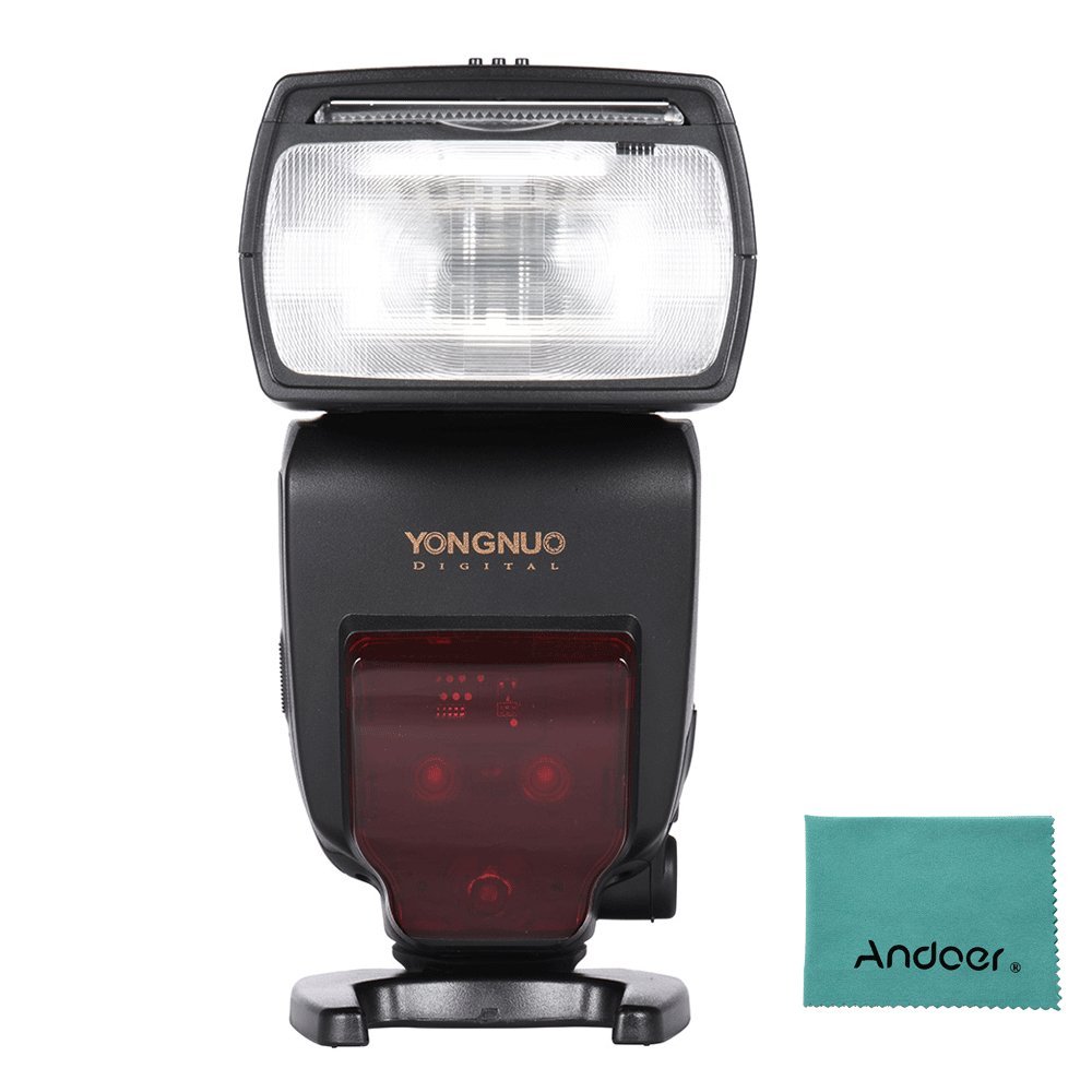 YONGNUO YN685 i-TTL HSS 1/8000s GN60 2.4G Wireless Flash Speedlite Speedlight for Nikon D750 D810 D7200 D610 D7000 D5500 D5200 D5300 D3300 D3200 DSLR Camera w/ Andoer Cloth