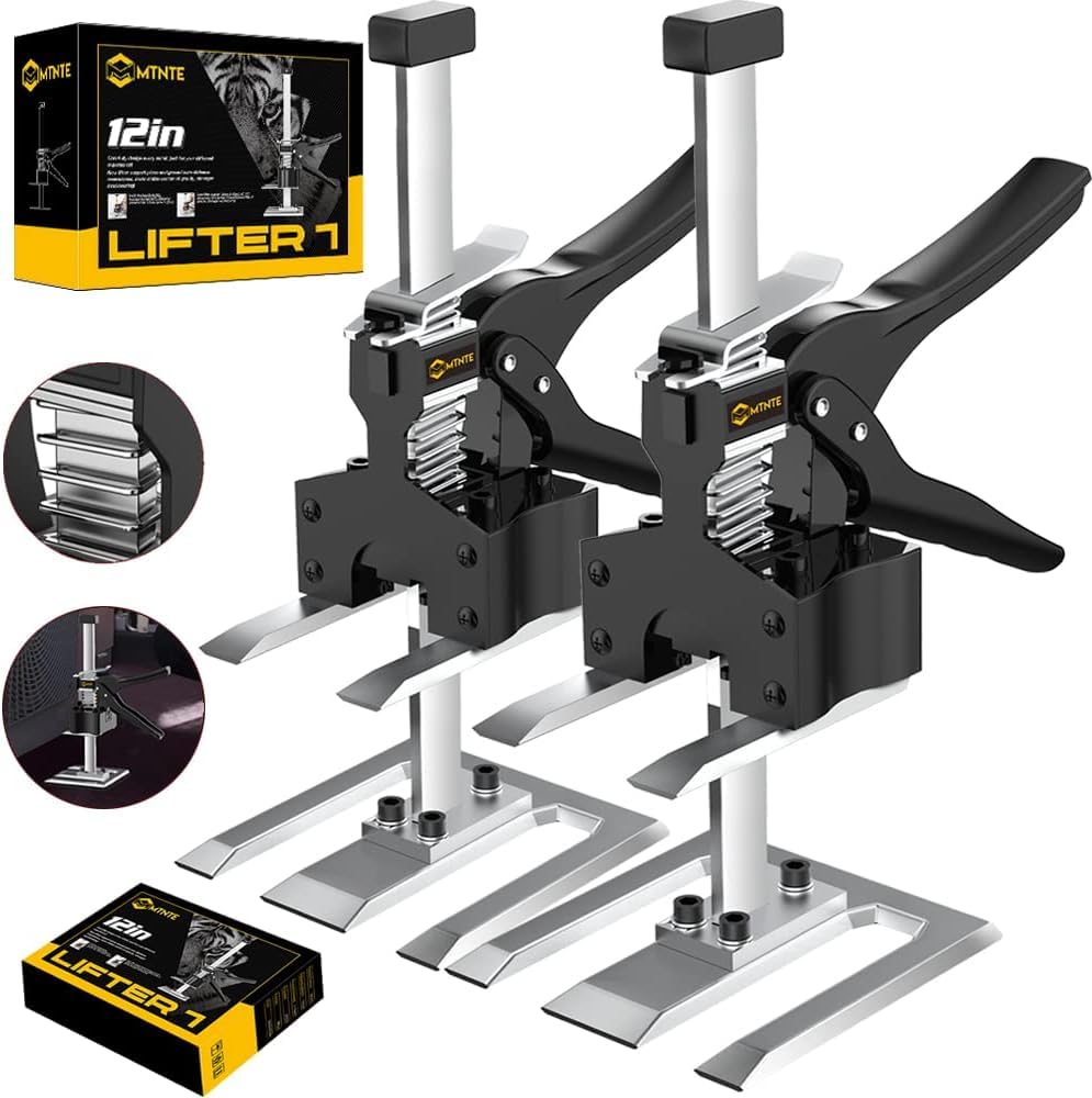 Photo 1 of Mtnte Labor Saving Handle 12 In Furniture Jack Drywall Lift for Wall Tile Locator, Multi-Function Height Adjustment Lifting Device,Door Panel,Lever Arm Lifter Tool Board Weight 330lb, lift range 6.7in