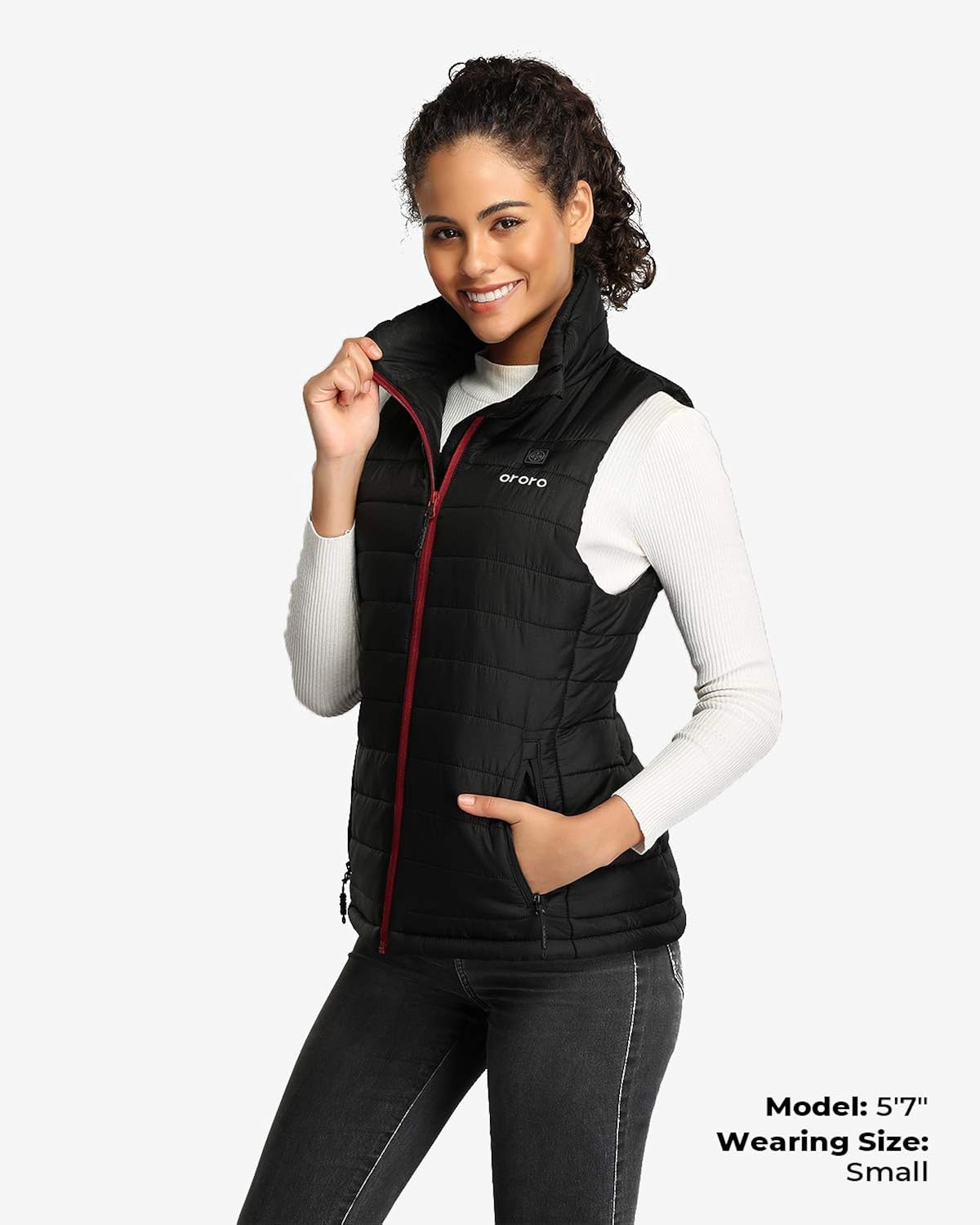 ORORO Women's Lightweight Heated Vest with Battery Pack at  Women's Coats Shop