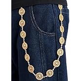 FOUTOUKEEP Layer Wallet Chains Pants Keychain Gothic Jeans Chain Waist Clothing Accessory Punk Hip-Hop Decor