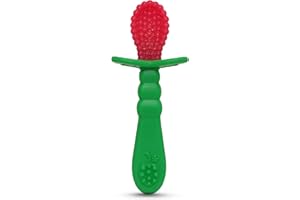 RAZBABY RaZ-Berry Baby Spoon/Baby's First Spoon / 100% Silicone