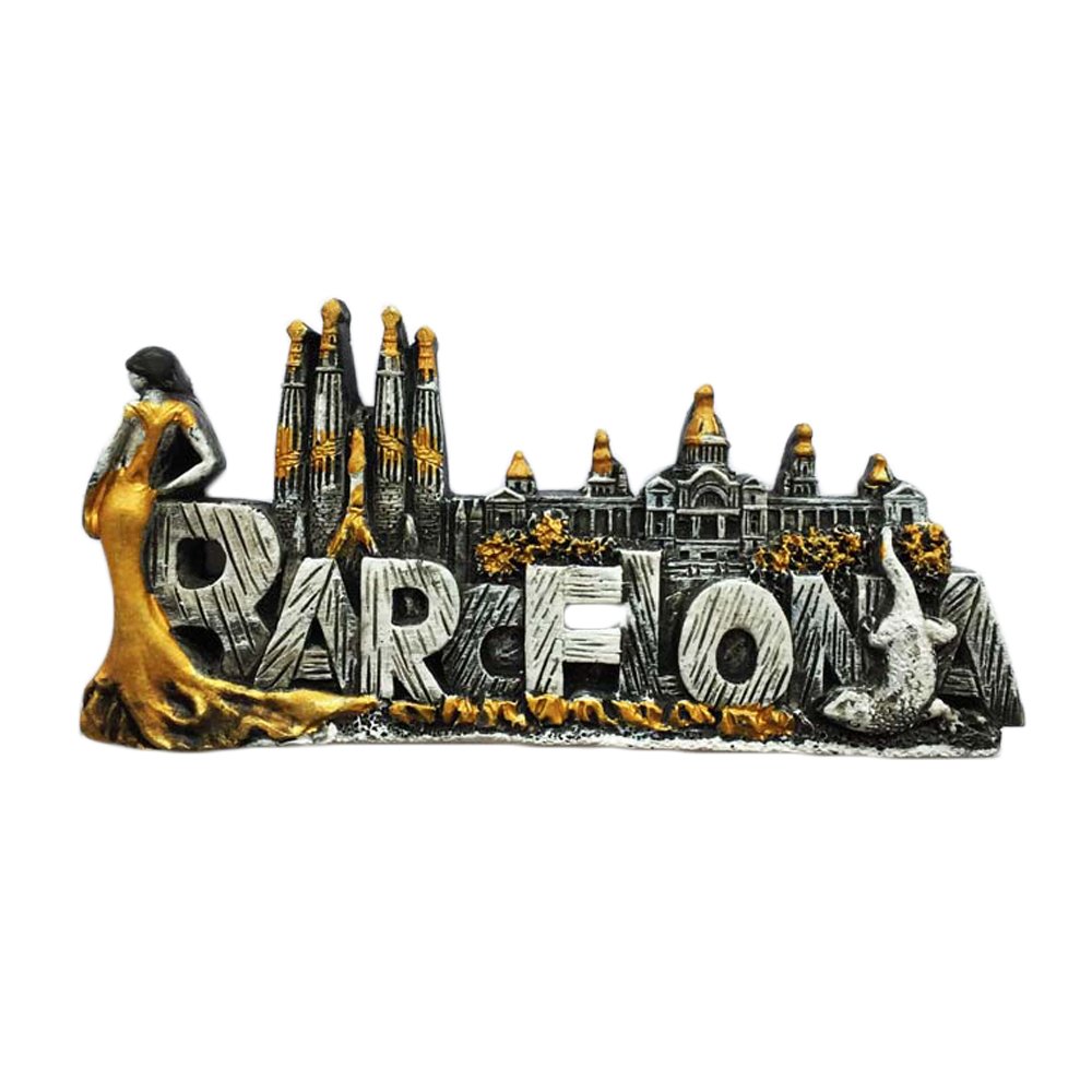 WedareDai 3D Barcelona España Imán de nevera Flamenco Dancer ...