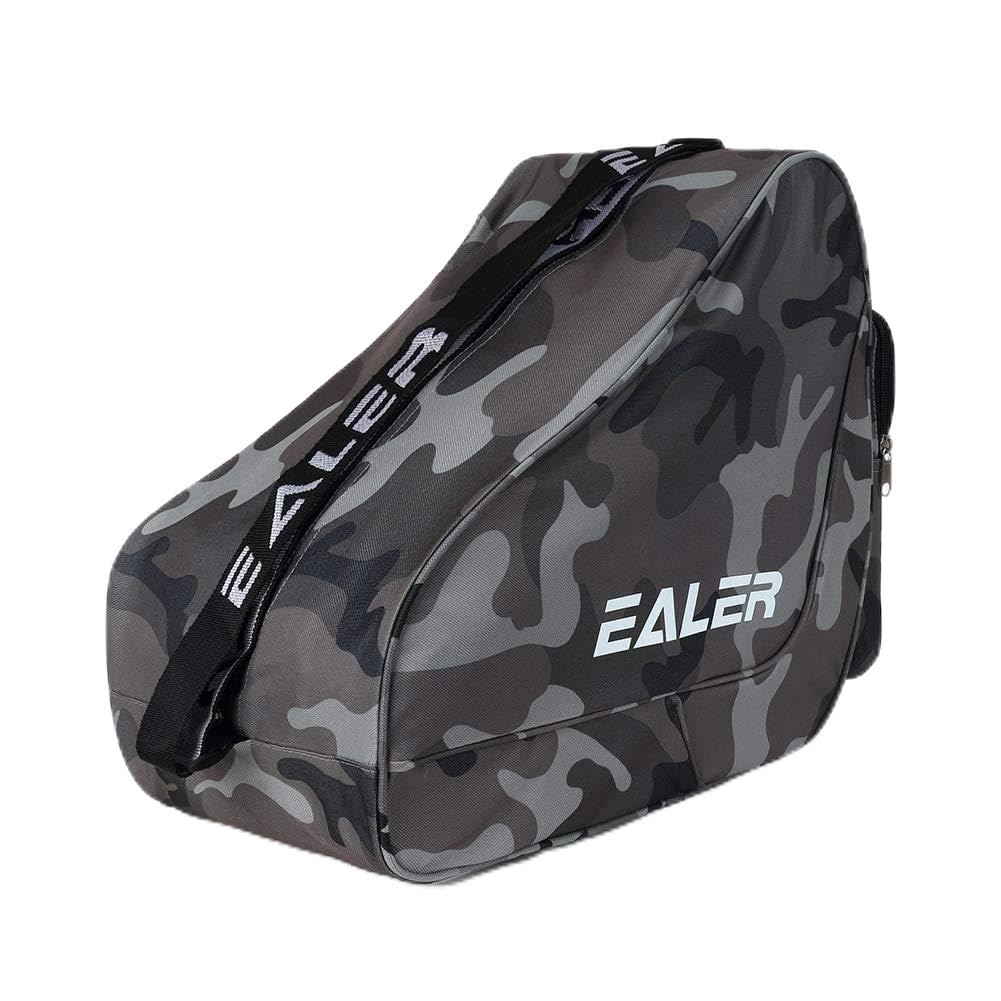 EALER Heavy-Duty Ice Hockey Skate Carry Bag, Adjustable Shoulder Strap-Camouflage ash