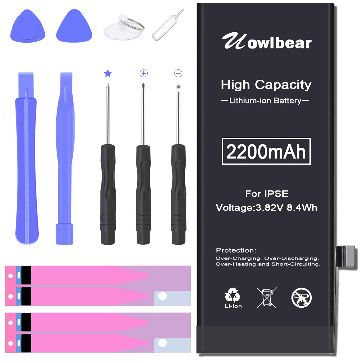 New 0 Cycle Higher Capacity Battery Replacement For Iphone Se With Complete Professional Repair Tools Kits Battery For Iphone Se 2330mah Telephones Accessories Electronics Urbytus Com